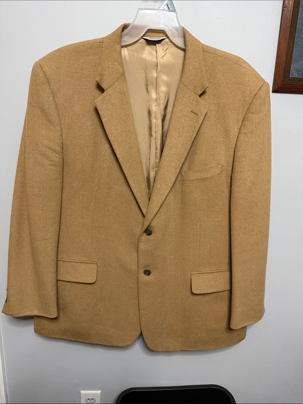 Joseph & Feiss Camel Tan Wool Sport Coat - Two-Button Blazer